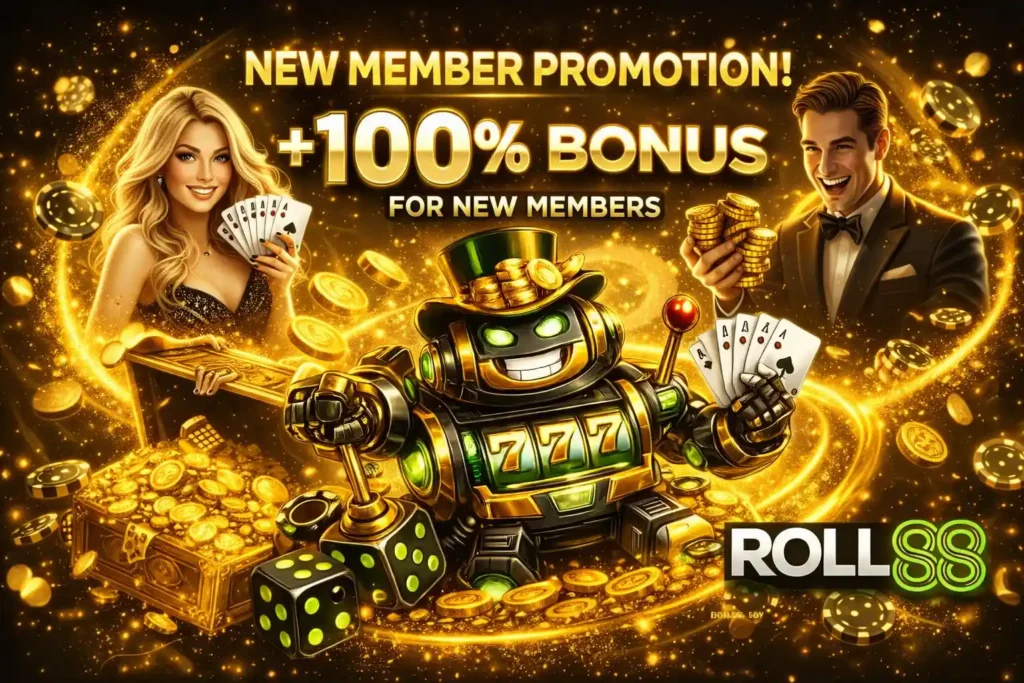 โปรโมชั่น roll88 สำหรับสมาชิกใหม่ โบนัสล่าสุด ระบบใช้งานจริง