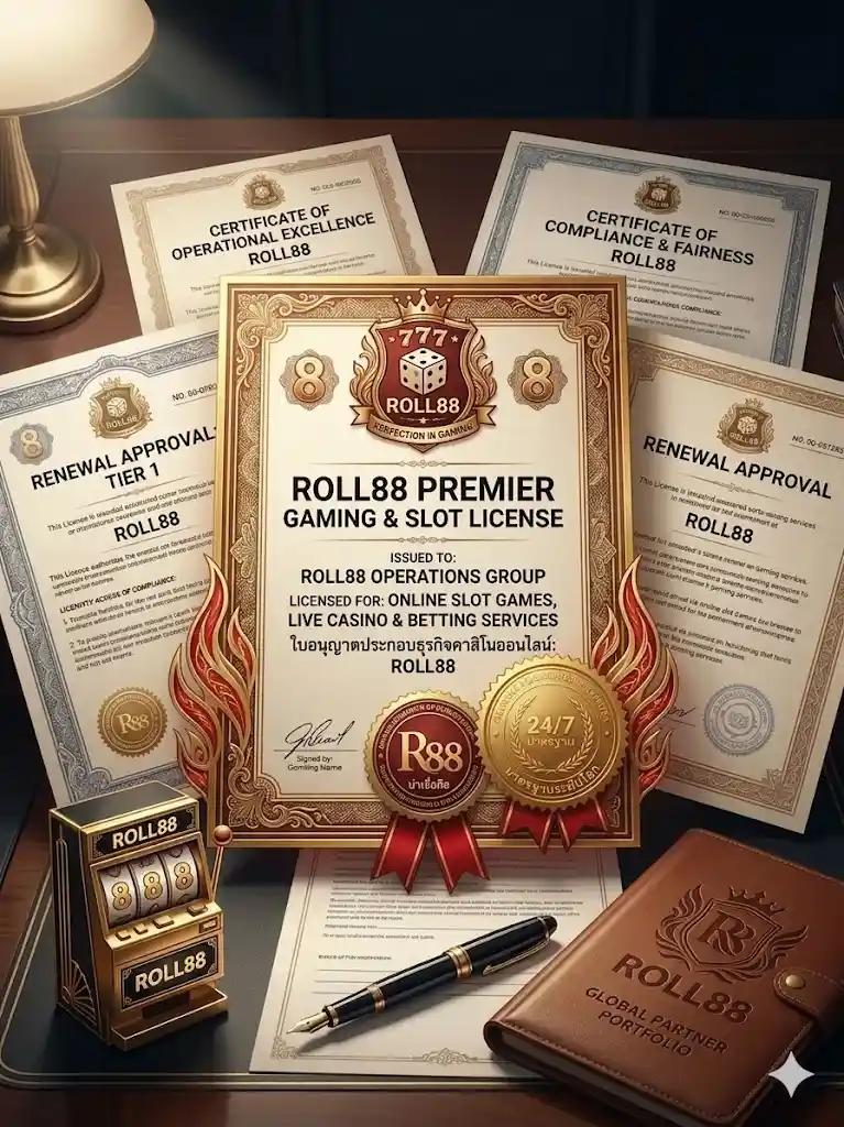 ใบอนุญาตและมาตรฐานการบริการ-roll88